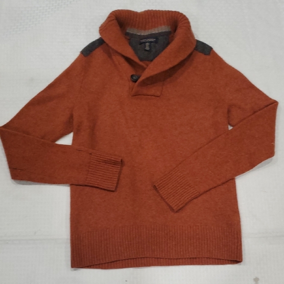 Banana Republic Orange  100% Merino Wool  Sweater Size S - Picture 2 of 11